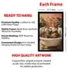The Castle Decor Cute Otters Bathtub Bathroom Wall Art 8x12 Inch