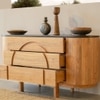 Andaman Nancowry Solid Wood Chest of Drawers in Brown Colour