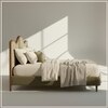 Solara Wave Luxe King Size Bed in velvet With Oak wood Frame & Hydraulic Storage