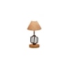 Laura Beige Jute Table lamp with Wood & Iron Base