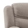 Atticus Single Seater Swivel Rock Recliner in Shitake Beige Premium Chenille Fabric