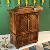 D'Dass Honey Finish Solid Sheesham Wooden Temple For Pooja