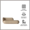 Eliteelegance Wood 2 Seater With Upholstery Non Storage Sofa In Yellow Colour