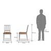 Diner Solid Wood Dining Chair Set Of 2 In Golden Oak Finish