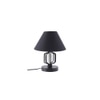 Henderson Black Fabric Shade Table Lamp with Black Iron Base