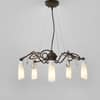 Nolan 5 Light White Glass Chandelier