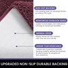 Luxe Home Polyester Newman Contour Bath Mat Set of 2 (Wine 45x75 cm & 40x45)