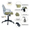 Xxeana Mid Back Ergonomic Chair in Pearl Green Colour