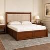 Tarang Solid Wood Compact Queen Bed Box Storage Provincial Teak Finish Mattress 60 x 72 Inches