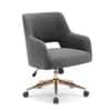 Doe Buck Lotsee Modern Grey Boucle Office Chair