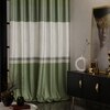 Stoa Paris Satin Long Door Curtain, 70% Blackout Curtains, Sun Protection, Set of 1, Versailles - Majestic Meadow