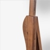 Nira Solid Wood Floor Mirror in Brown Colour