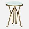 Metalia Metal Side Table in Gold Colour