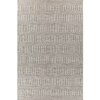 Jaipur Rugs Soft Basketweave Wool Viscose Dhurrie Rug White 6x9 ft