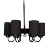 Devansh Black Wall Mounted Lamp With Black  Cotton Shade