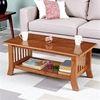 Blairs Sheesham Wood Accent Rectangle Coffee Table In Pine Finish