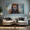 The Castle Decor Lord Shiva Wall Painting Wooden Framed 27x48 Inch (Style 19)