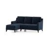 Abbey Sectional Sofa (Colour : Cobalt, Cushion : Soft, Seater : Left Aligned 2 Seater + Left Aligned Chaise)