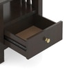 Raynor Solid Wood Bedside Table in American Walnut Finish