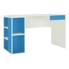 Astra Kids Study Desk with Open Shelves and Drawer in Azure Blue Colour