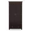 Fidora Solid Wood 2 Door Wardrobe in Mahogany Finish