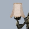 Devansh Gold Antique Wall Mounted Lamp With Beige Jute Shade
