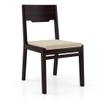 Aries Solid Wood Dining Chair in Mahogany Finish - Set of 2