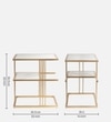 Metal Side Table in Gold Colour