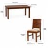 Globally Indian Aarya Solid Sheesham Wood 6 Seater Dining Table Set 6 Chairs Beige