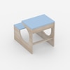 Montessori Toddler Activity Table & Chair in Oak and Light Blue