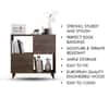 Hexa Engineered Wood Bookshelf Multipurpose Storage Rack in Flower Wenge Colour
