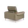 Splendor One Seater Motorized Leather Recliner in Olive Green Colour