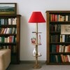 Devansh Shelf Wooden Floor Lamp