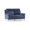 Emila 2 seater Fabric Sofa in Blue Colour