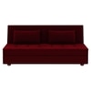 Merson 3 Seater Sofa Cum Bed In Maroon Color