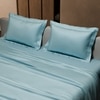 Stoa Paris Double Bedsheet with 2 Pillow Covers sheet with Dreamy Blue