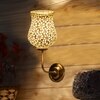 Devansh Metal Electric Wall Light in Gold Colour with Multicolor Shade Count of 1 Light