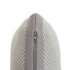 Herringbone Light Grey  And Natural Cotton Cushion Cover 16X16 Inches