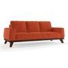 Granada Premium 3 Seater Fabric Sofa in Lava Colour