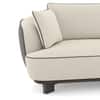 Aster 3 Seater Sofa In Dual Tone Beige And Chocolate Colour