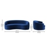 Storn Velvet 3 Seater Sofa in Navy Blue Colour