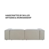 Elegantedge Wood Left Aligned 2-Seater With Upholstery Non Storage Sofa In Grey Colour