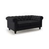 Winchester 2 Seater Leather Sofa in Licorice Colour