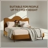 Solara Wave Luxe King Size Bed in velvet With Oak wood Frame & Hydraulic Storage