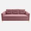 Arab Velvet 3 Seater Sofa Peach Color