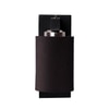 Devansh Solid Wood Electric Wall Light in Brown Colour with Black Shade Count of 1 Light