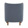 Megual Premium Boucle Upholstered Wingback Chair Blue Colour