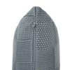 Nora Monument Grey Cotton Knitted Decorative Cushion Cover 16 x 16 Inches