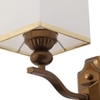 Eliante Cloth Shade Wall Lights Mild Steel & Fabric Material Antique & White Finish