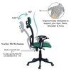 Jeaorda High Back Ergonomic Chair in Dark Green Colour